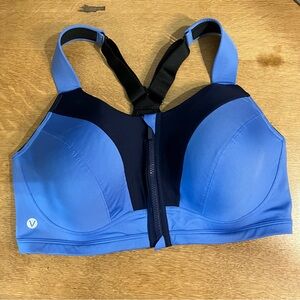 Zipper Front Sports Bra